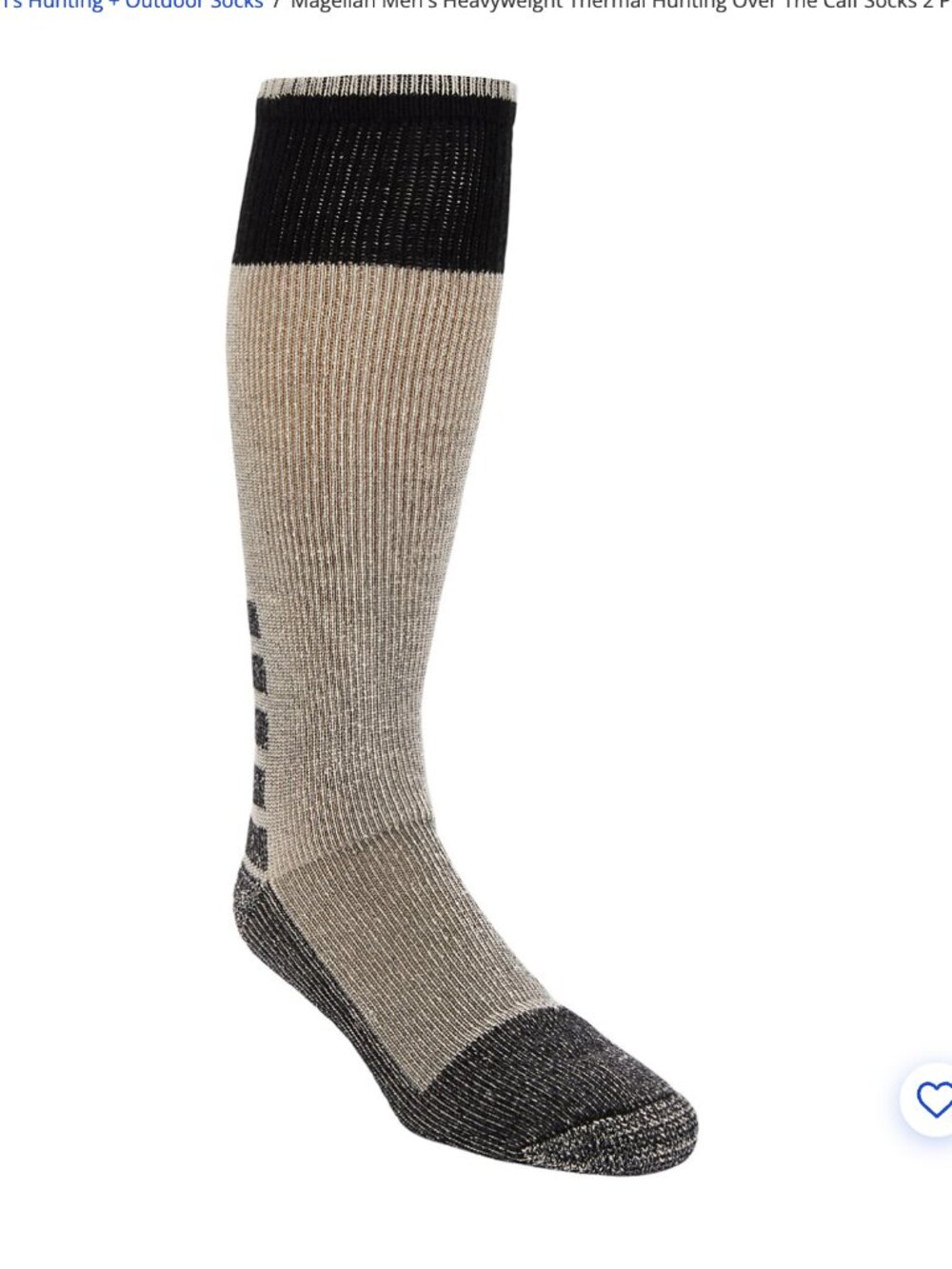 NEW 1 pack Magellan Men's Heavyweight Over-the-Calf Hunting Socks